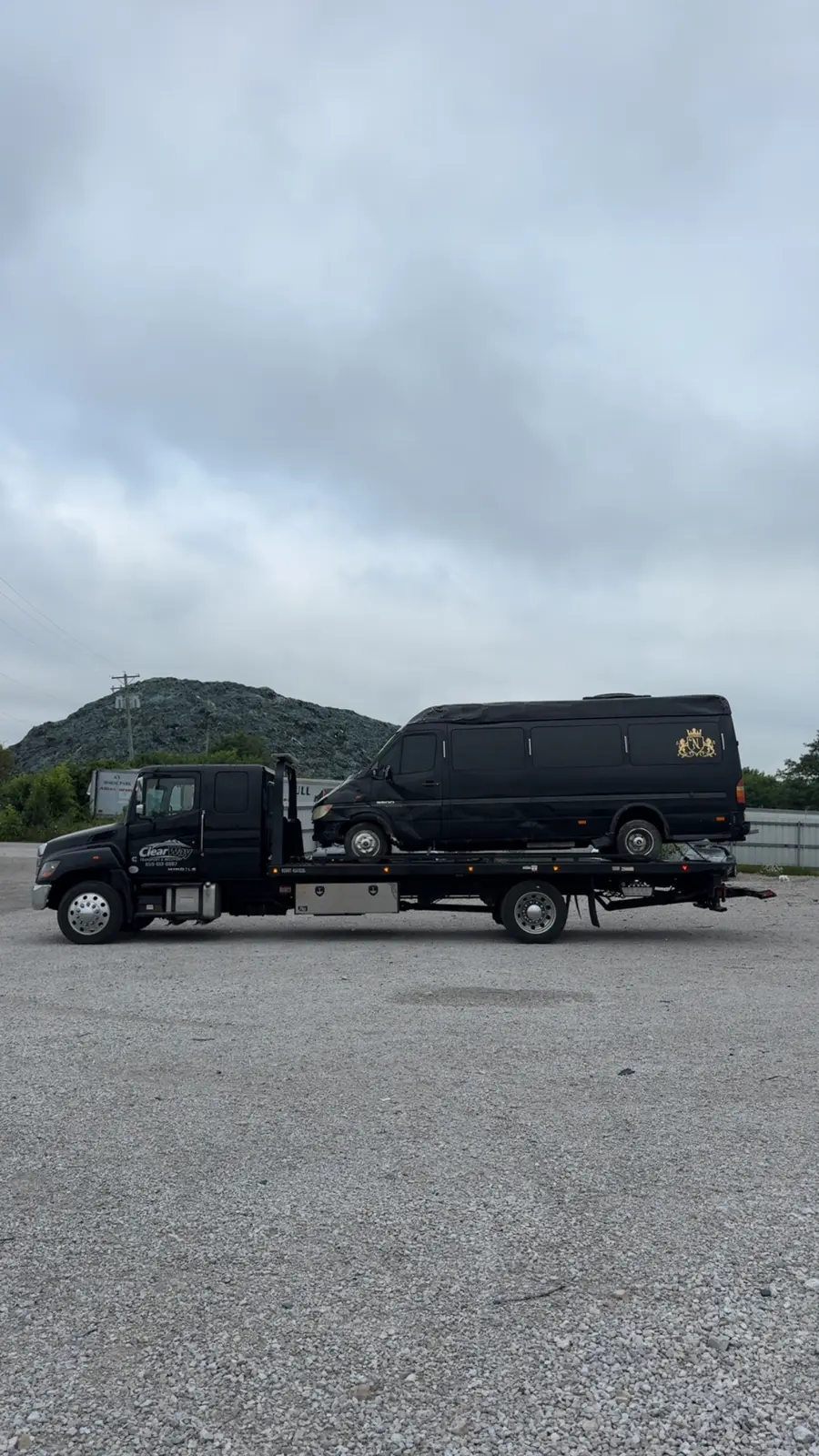 Recent towing job — ClearWay Services