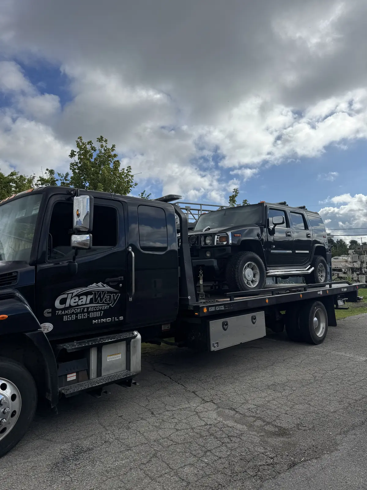 Recent towing job — ClearWay Services