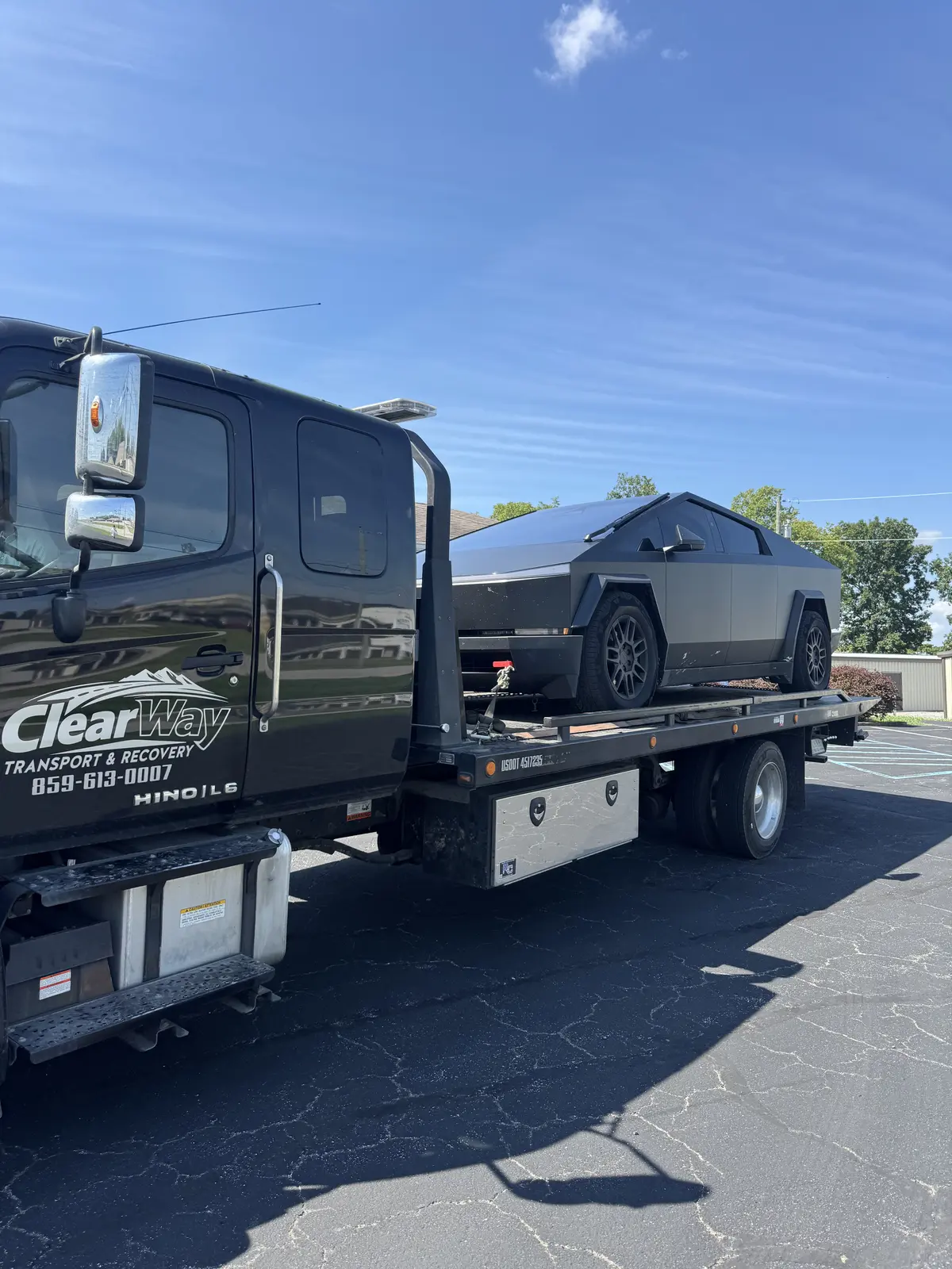 Recent towing job — ClearWay Services