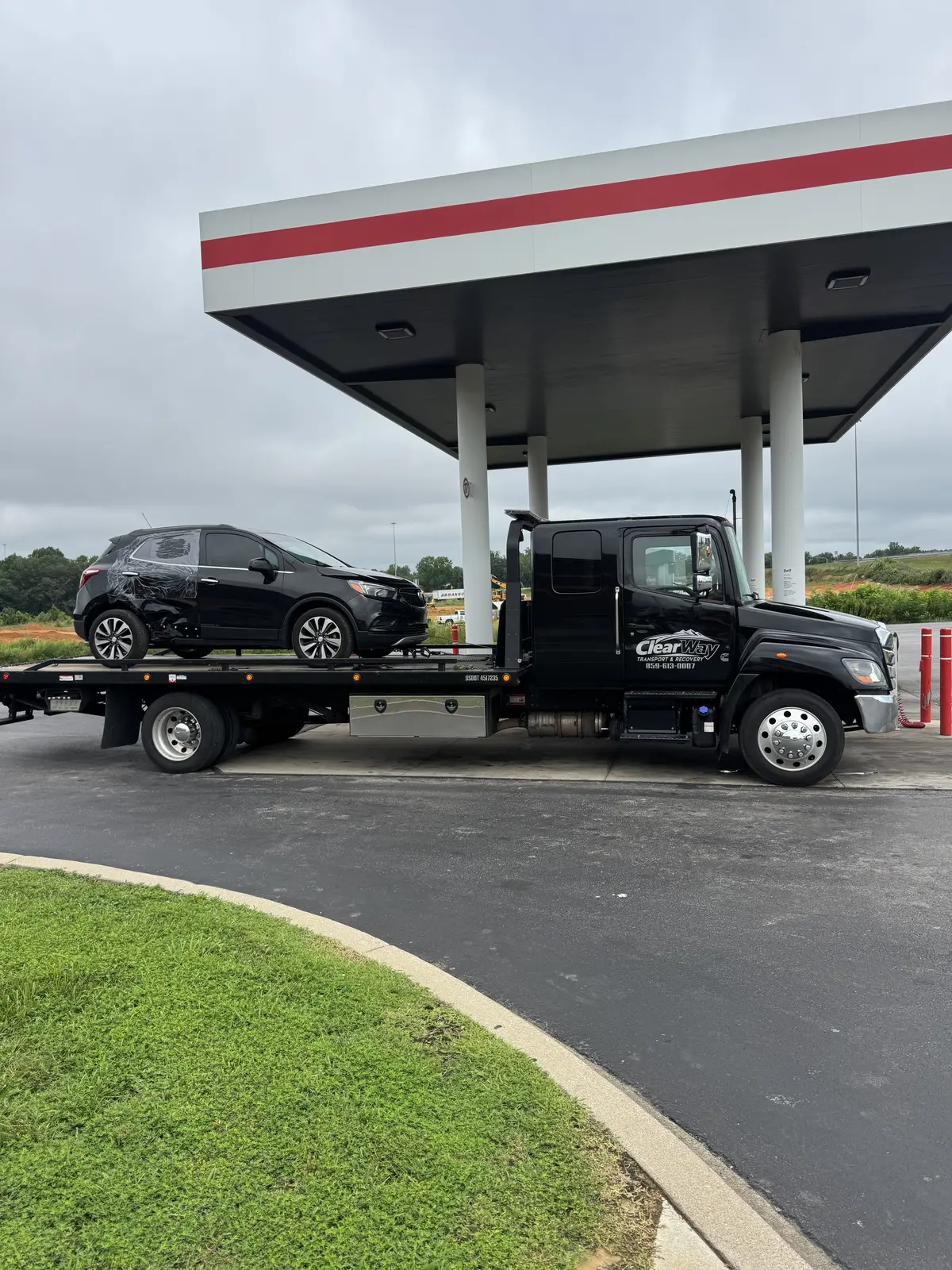 Recent towing job — ClearWay Services
