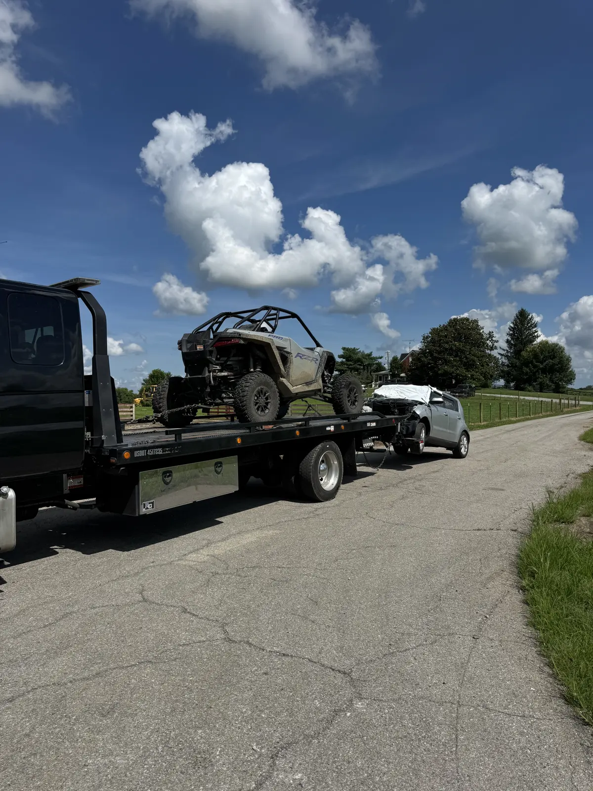Recent towing job — ClearWay Services