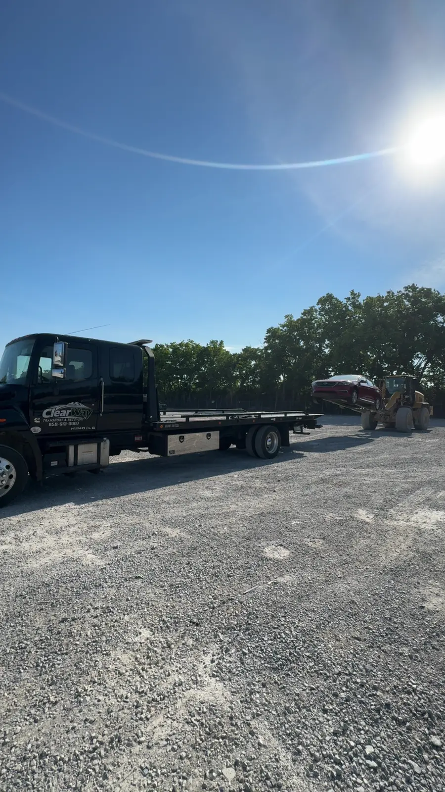Recent towing job — ClearWay Services